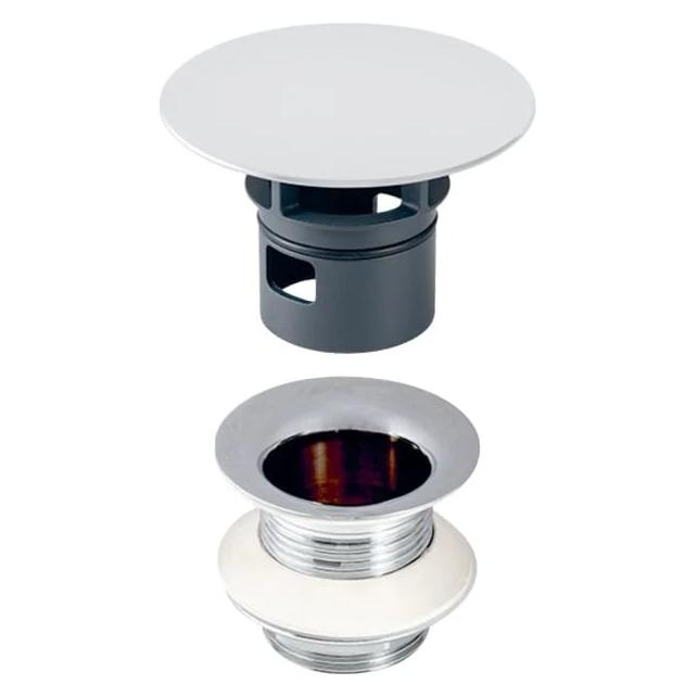 Geberit Ablaufventil mit freiem Auslauf 1 1/4" x 80mm hochglanz-verchromt (152.080.21.1)