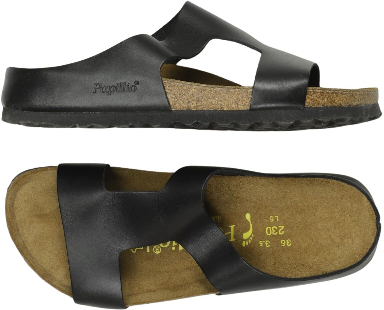 Papillio by Birkenstock Damen Sandalen, Schwarz, Gr. EU 36, kein / Etikett - Second Hand