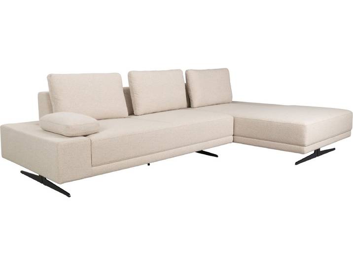 Dutchbone Shelly 3-zitsbank Rechts Chaise Longue Off-White - Wit