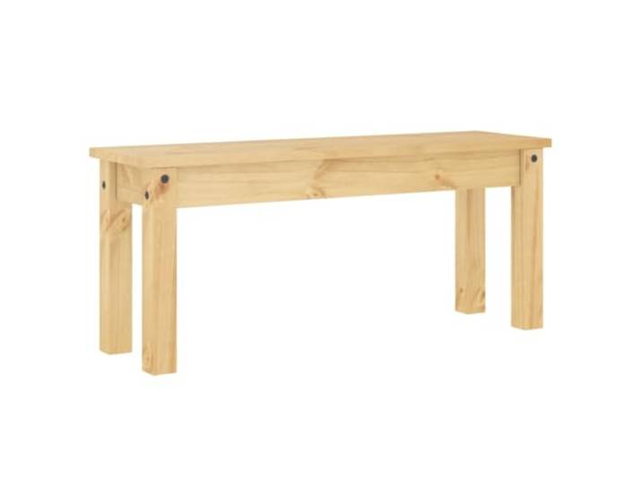 HWKQEQRF Essbank Panama 105x30x45 cm Massivholz Kiefer Massives Kiefernholz,gerade Maserung,rustikale Astoptik,max. 110 kg pro Sitzplatz,feuchtes Tuch
