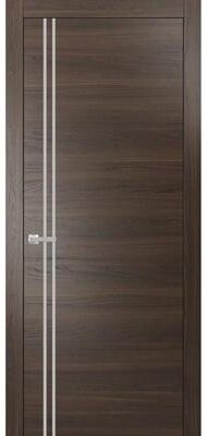 SartoDoors Planum 0310   Bedroom Door Interior Door   Solid Wood   Frame & Hardware Included   18x80, Chocolate Ash