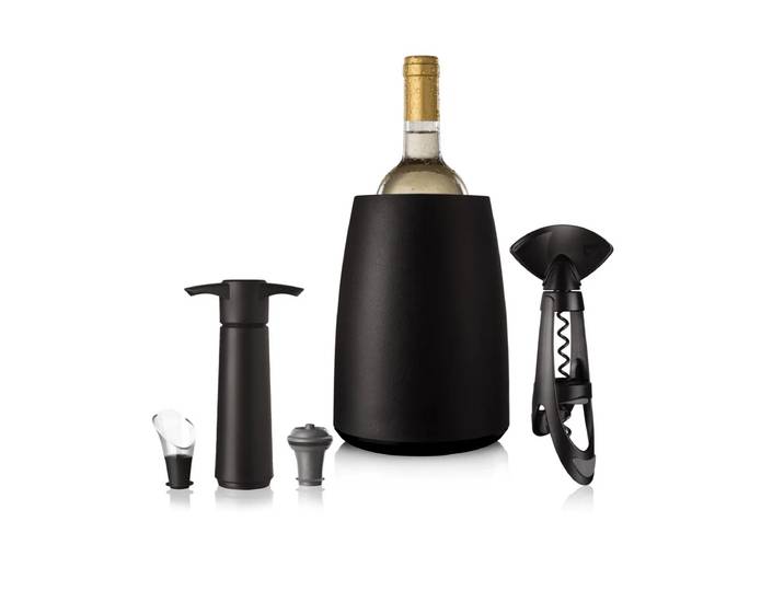 Vacuvin Set à vin Elegant Plus Vacuvin Noir, 5 pièces