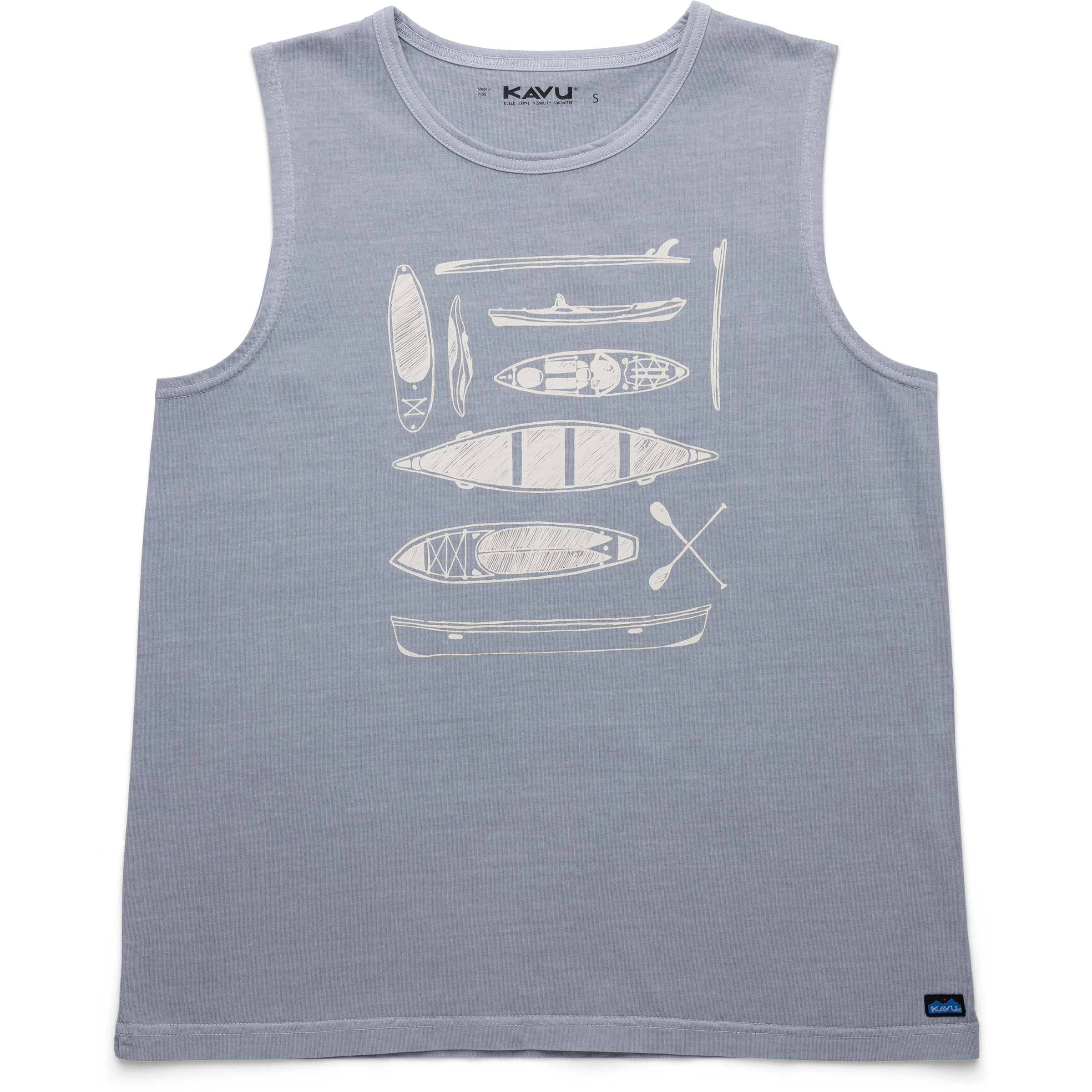 Kavu Summertown Top Damen Tanktops blau Größe S Lifestyle Widerstandsfähig