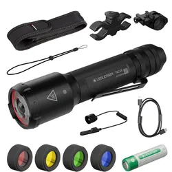 Taschenlampe Tactical Outdoor Set TAC6R, 2000 Lumen, 370 Leuchtweite, 15h Laufzeit