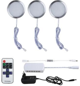 Uplift Picks 12V Under Cabinet LED Lights With Remote Control 3 Pcs neutral White (4500k) eu