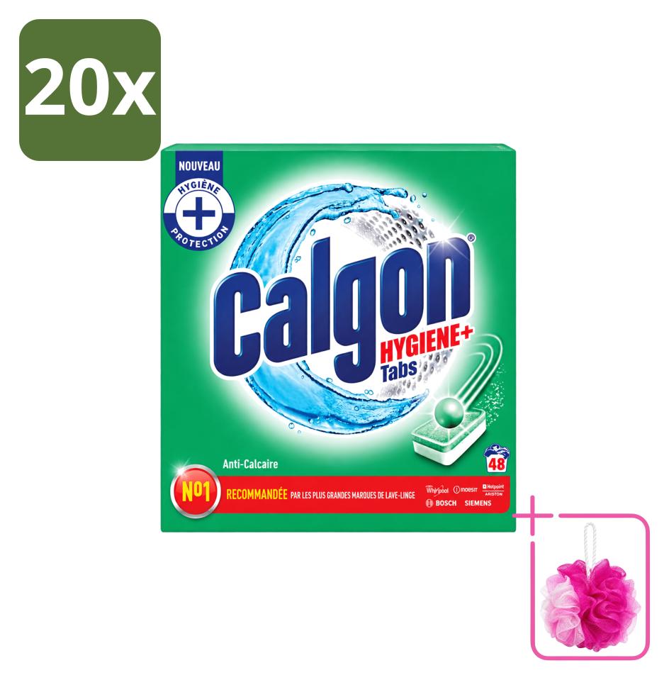 20 x Calgon Wasmachinereiniger Tabletten - Schutz gegen Kalkablagerungen - Sparpackung - 20 Stücke