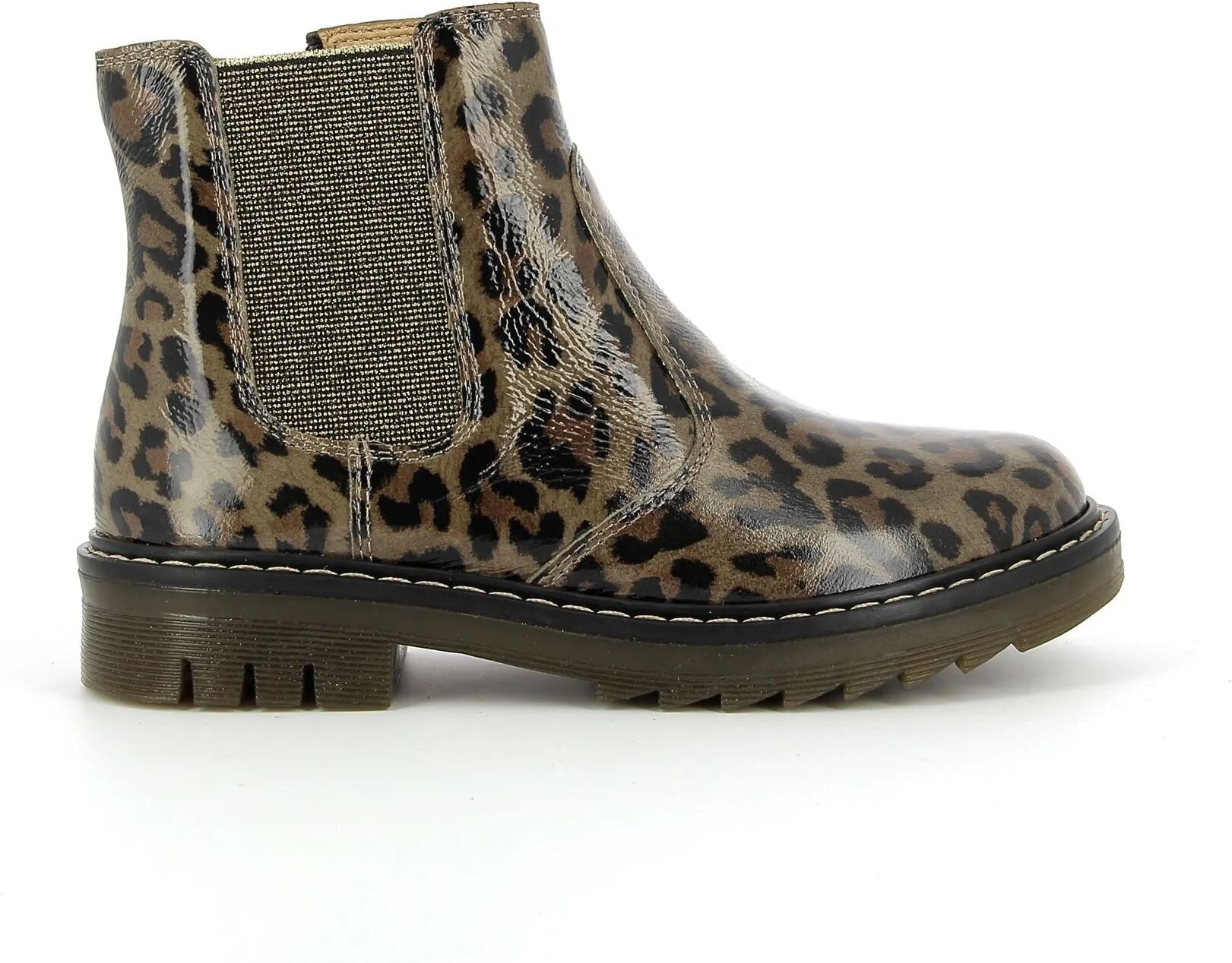 Pom d'Api Bottines Sid Jodzip Leopard Brun 28