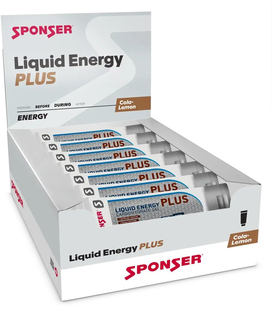 Sponser Energy-Gel Liquid Energy Plus 70G Cola-Lemon 1 Box (18 Tuben)
