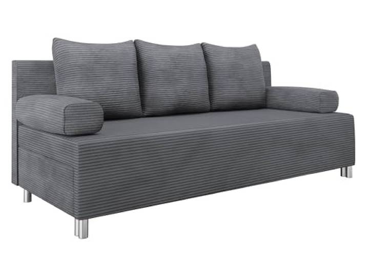 Mirjan24 Schlafsofa Dover Cord mit Bettkasten (Poso 22) 3-Sitzer-Sofa mit Schlaffunktion und Kissen-Set für entspanntes Sitzen und komfortables Schlafen