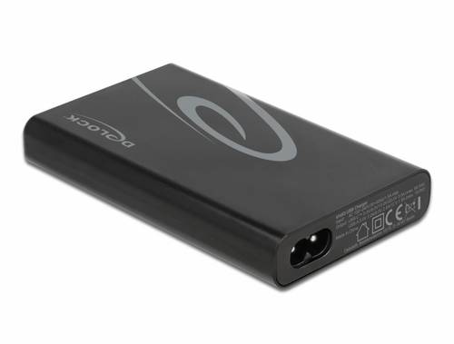 Delock 41453 USB Ladegerät USB-C, USB-A USB PD Schwarz Steckdose USB Power Delivery (USB-PD), Überstromschutz, Schnellladegerät