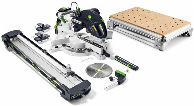 Scie à onglets radiale Festool KS 120 REB-Set-MFT KAPEX (576663)