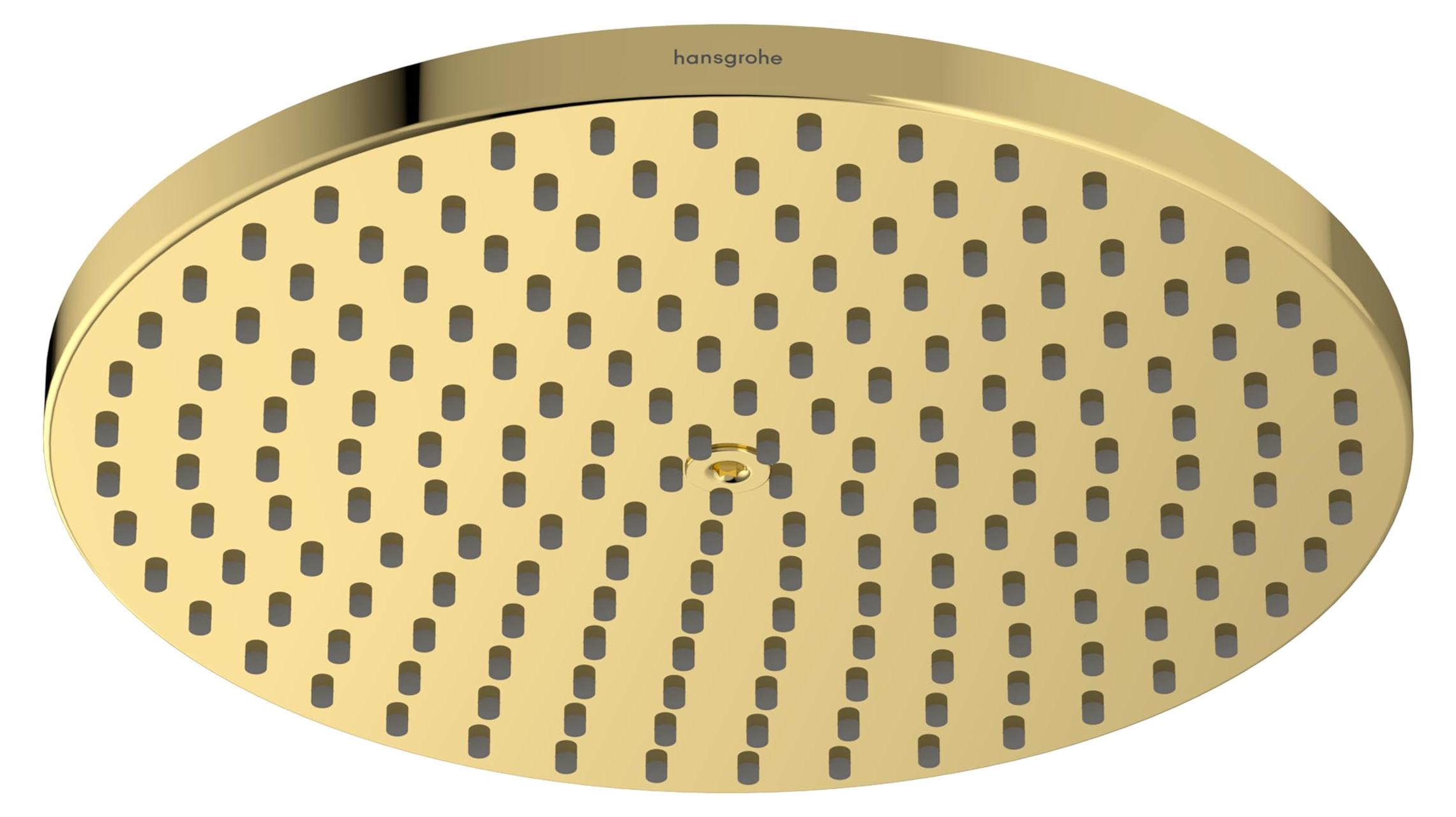 Regendusche 240 mm, PowderRain, EcoSmart+, poliertes Gold