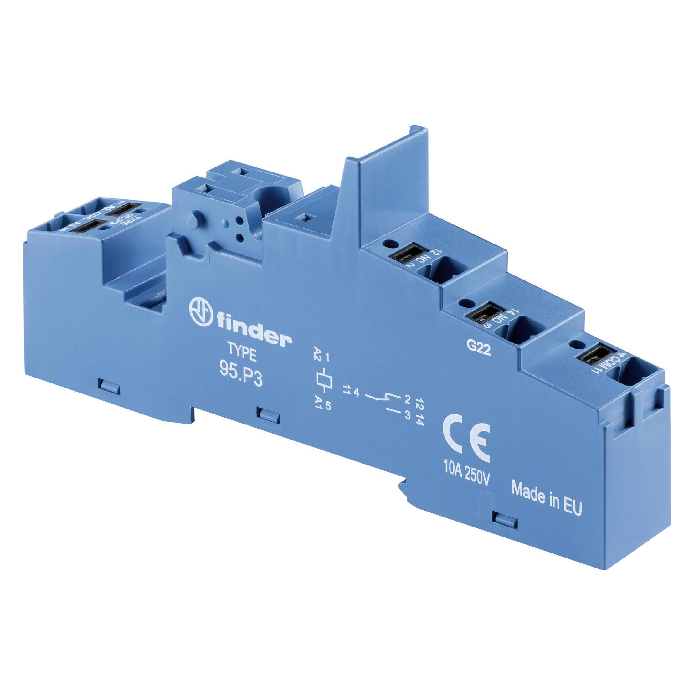 Finder Relaissockel 1 St. 95.P3 Serie 40, Serie 99, Serie 86 40.31, 99.02, 86 (Relaissockel) (95.P3)