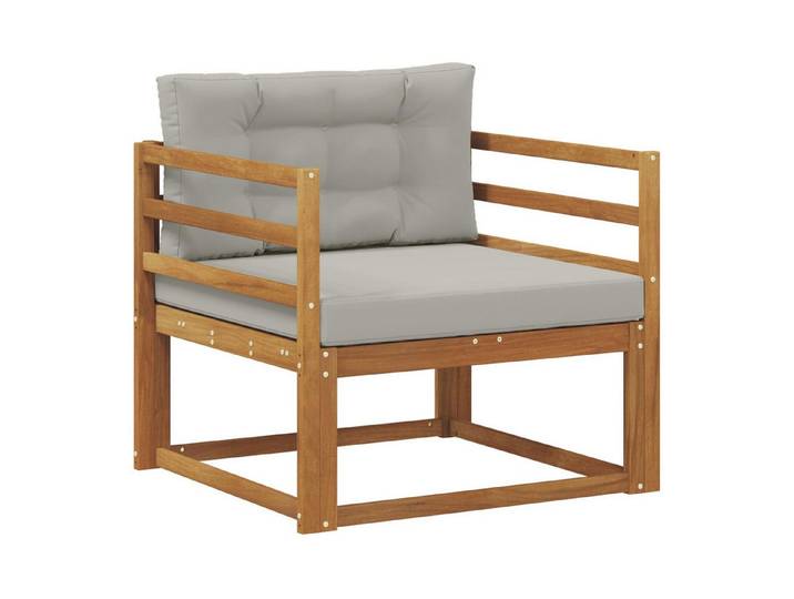 vidaXL Sofaelement Outdoor Mittelsofa Natur (1 St)