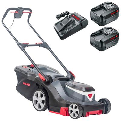 Akkurasenmäher AL-KO "HOME AND GARDEN COMPATIBLE 382 Li Premium", grau, Rasenmäher, 38 cm Schnittbreite, inkl. 2 Akkus und Ladegerät