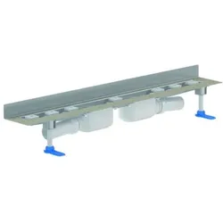 DALLMER Duschrinne CeraLine PLAN 2 Abläufe, W 800mm, DN 50 Bauhöhe 90mm, 521958