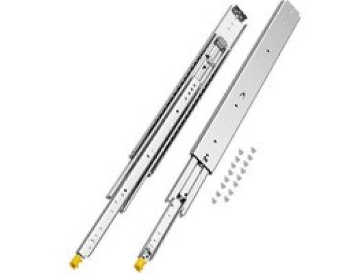 VEVOR Glissière de tiroir à extension complète, 762 mm, coulisse de tiroir verrouillable, 1 paire, capacité de charge 226,8 kg, rail coulissant à montage latéral avec roulement à billes et verrou
