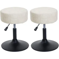 HOCKER Cremeweiß 2er-Set