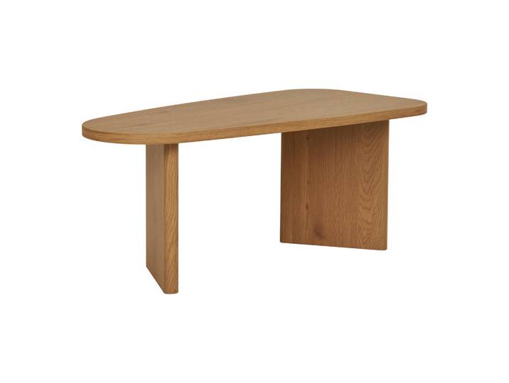 Mid.you Couchtisch Melo, Natur, Holzoptik, bootsförmig, Wange, 50x41x100 cm, Fsc, einfacher Aufbau, Wohnzimmer, Wohnzimmertische, Couchtische