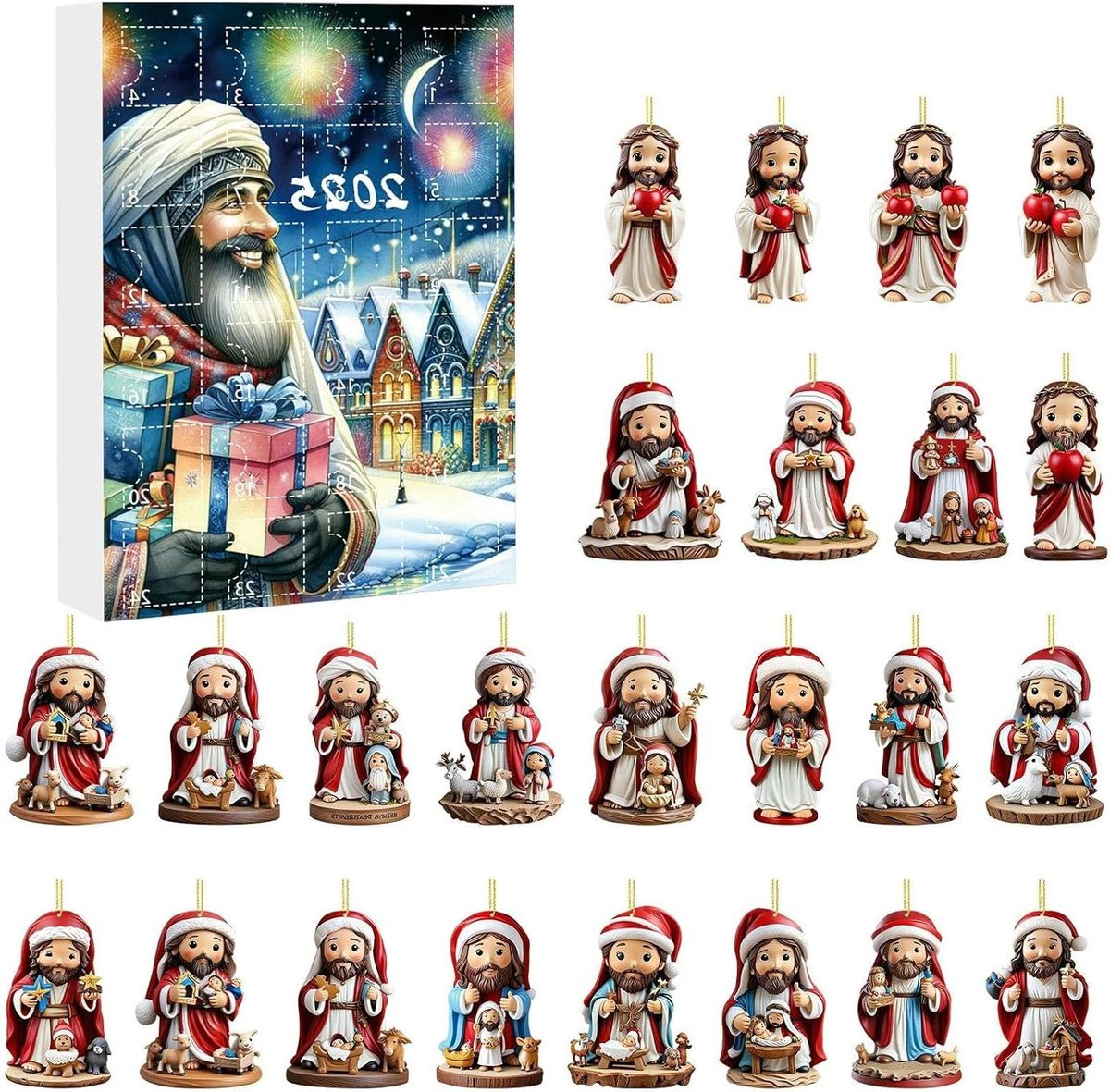 Multicolor Kerst Adventskalender met 24 verrassingen voor volwassenen