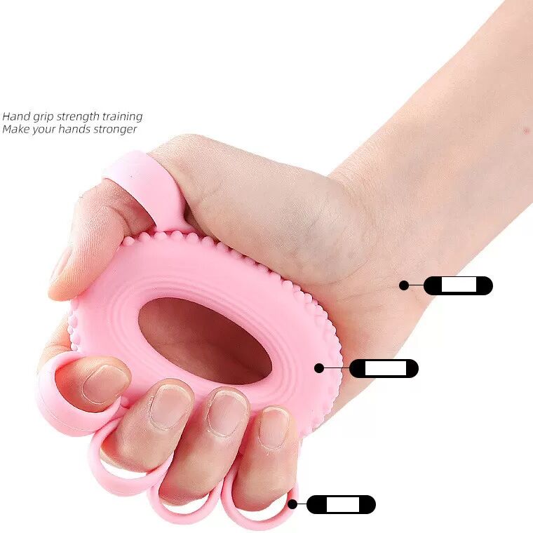 INF Renforceur de Prise en Silicone - Exerciceur de Doigts Rose
