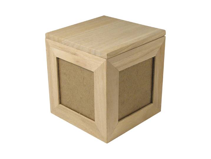 Rayher Holz-Fotowürfel FSC Mix Credit 12 × 12 × 12.9 cm