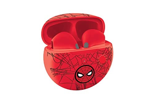 Lexibook Spider-Man draadloze Bluetooth hoofdtelefoon met microfoon en bedieningsknop, Rood, HPBT05SP