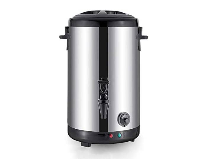 Thermobehälter für Warmhalten von Glühwein, Wasser, Kaffee, 30-110℃, Kitchen Aid Wasserkocher, Thermoskanne Tee, Elektrisch Glühweinkocher Wasserkocher Heißwasserspender für Buffet Party