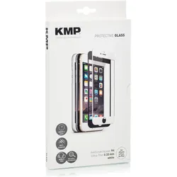 KMP Protective Glass (1 Stk., Apple iPhone 6 Plus), Smartphone Schutzfolie, Weiss, Transparent