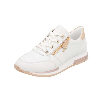 Sneaker REMONTE "Remonte Sneaker Leder", Damen, Gr. 39, weiß, Leder, Schuhe Sneaker