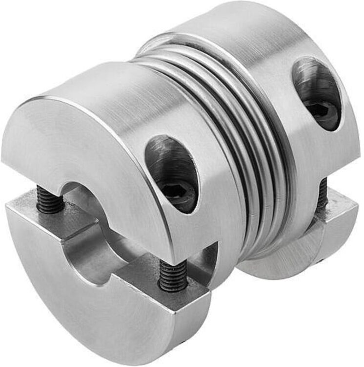 KIPP Metallbalgkupplung Gr. 60 D1=19 D2=19 L=67 Aluminium (K1887.0600671919)