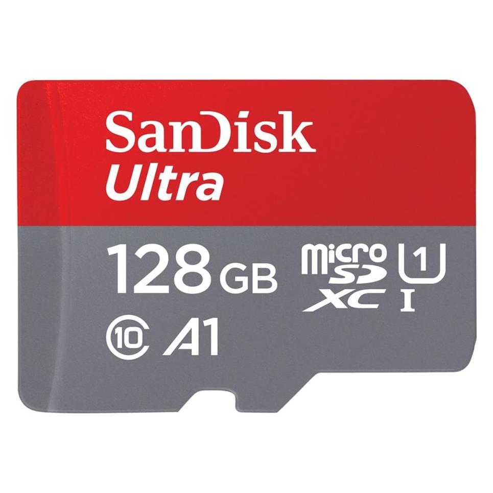 Sandisk Ultra SD kort inkl. adapter 128GB (128 GB, SDXC) (AVA-8552098)