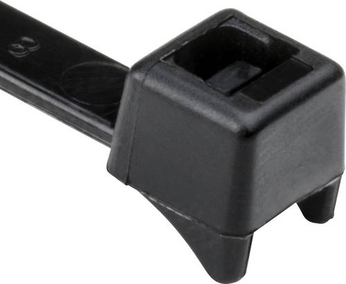 HellermannTyton 112-56019 CTT60R-PA66-BK Kabelbinder 205 mm 4.70 mm Schwarz Hitzestabilisiert 100 St.