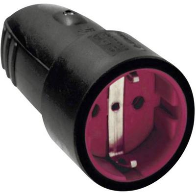 Bachmann 913.174 Schutzkontaktkupplung Gummi, Silikon 250V Schwarz IP44, IP20