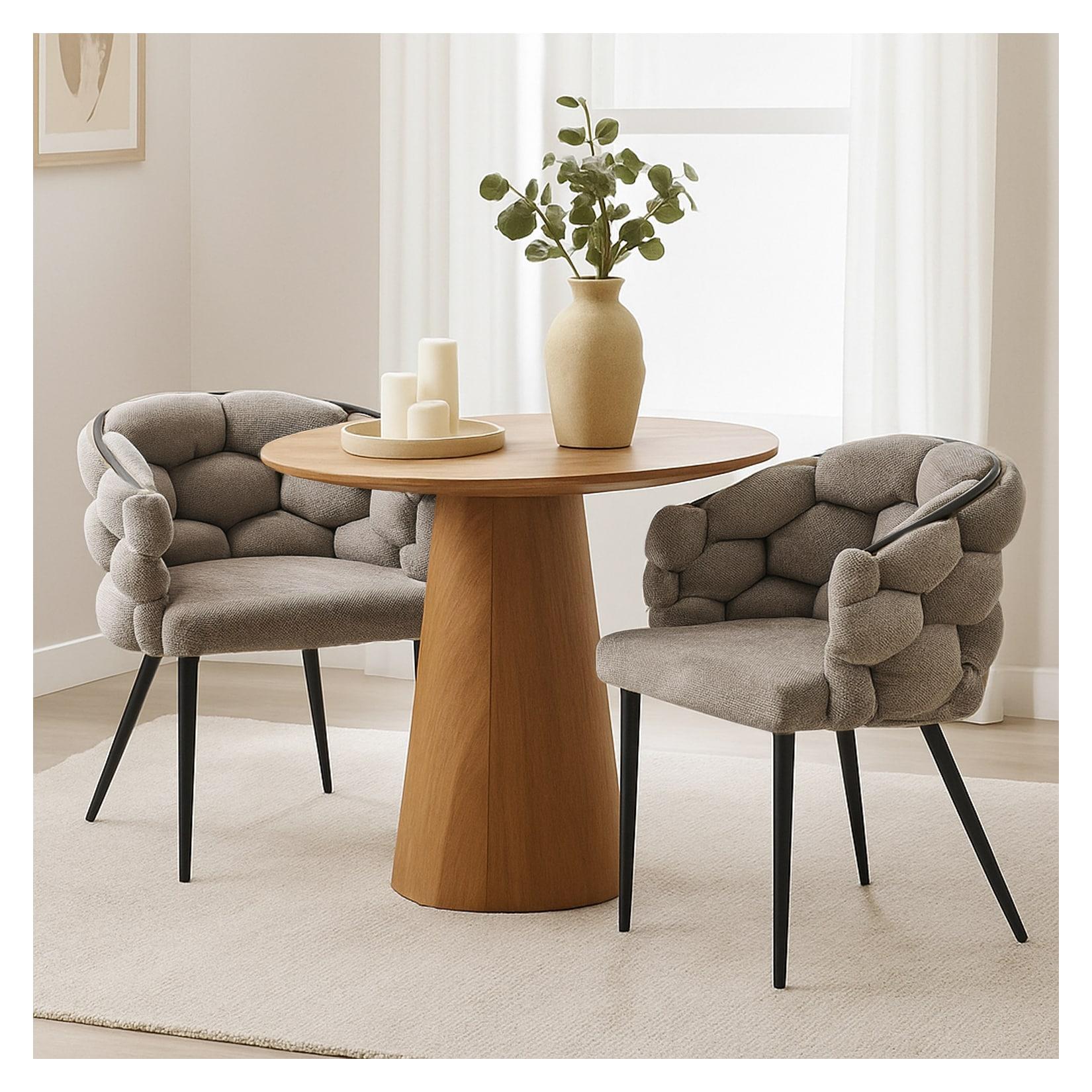 HTI-Living Stuhl Alsen Schwarz Braun