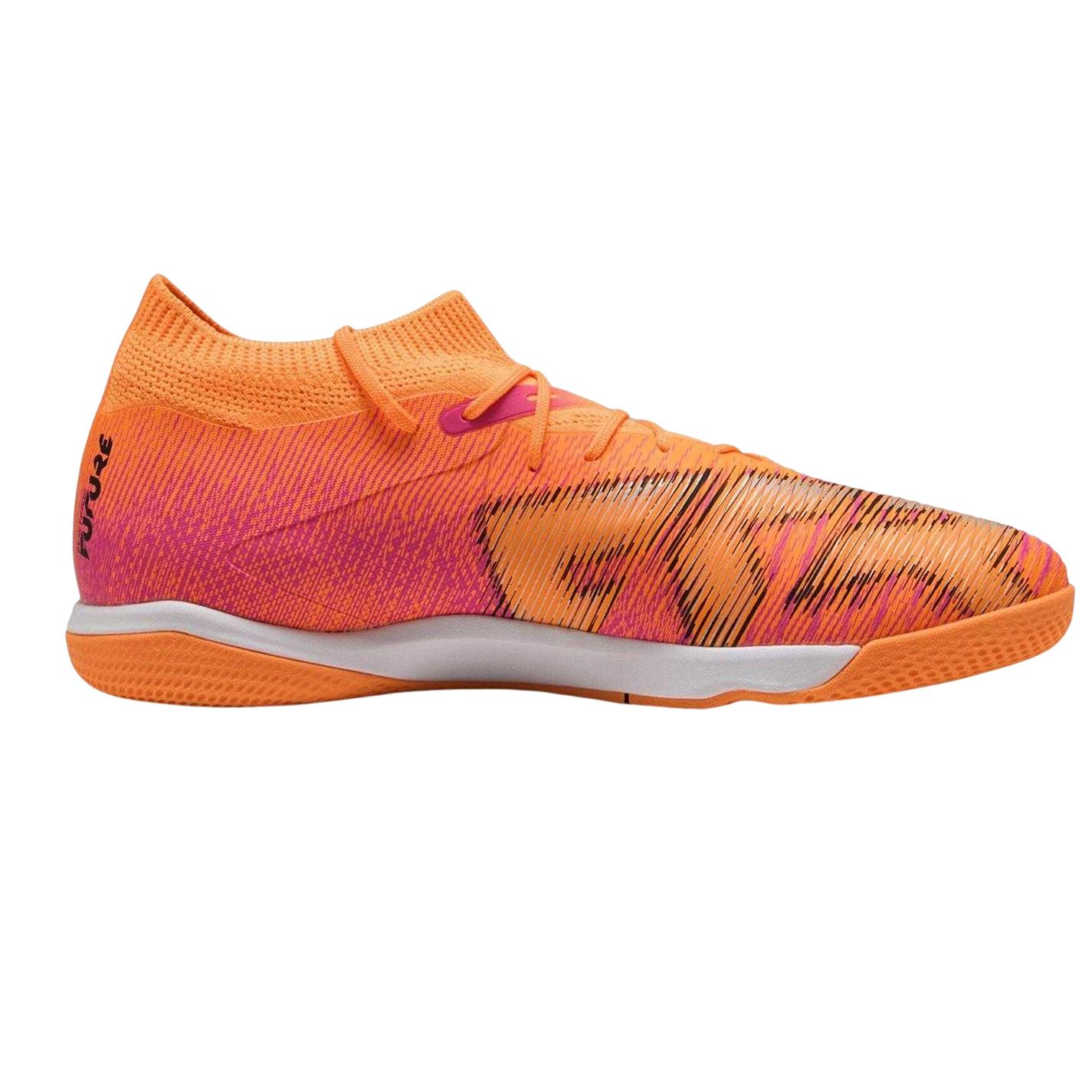 Puma - "Future 8 Match" Hallenfußballschuhe für Herren, Flach (Hitze/Feuerrot/Bimsstein)