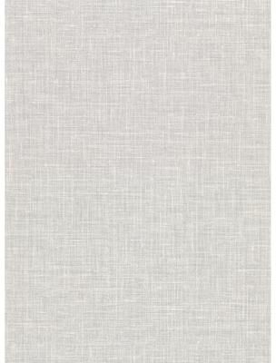 Warner Upton Light Grey Faux Linen Wallpaper