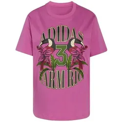 ADIDAS Damen Shirt x FARM RIO GRAPHIC, Größe S in Pink Pink