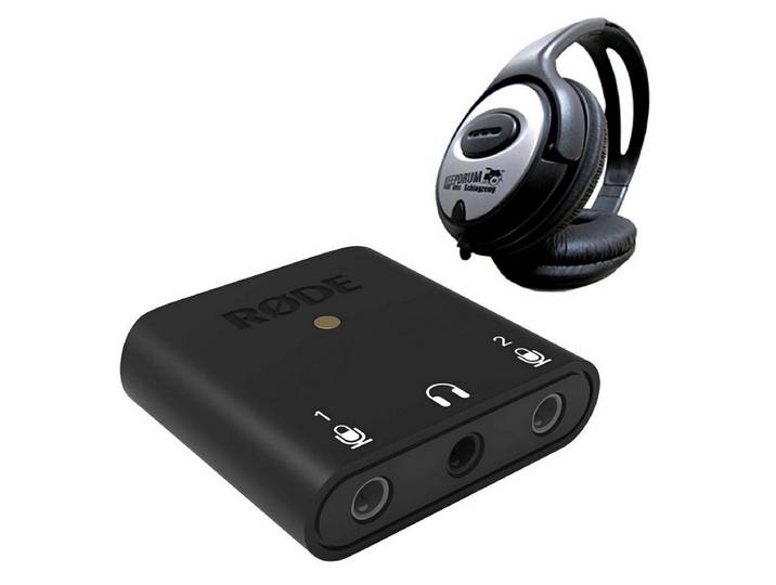 RØDE Rode AI-Micro Interface mit Kopfhörer Digitales Aufnahmegerät (2-Kanal Audio-Interface)