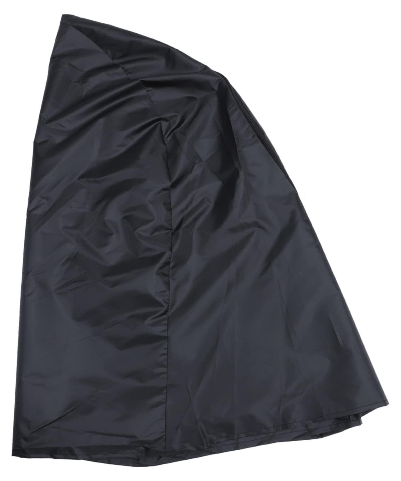 Zwarte Firewood Cover voor buiten en BBQ grill
