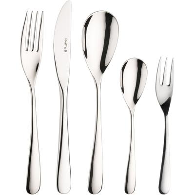 Besteck-Set PINTINOX "Swing", silber (edelstahlfarben), 30 Stk., Edelstahl 18/10, Essbesteck-Sets