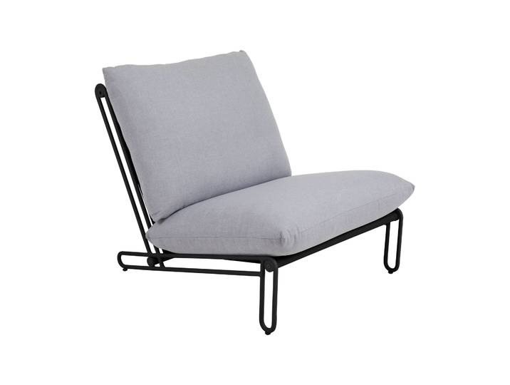 Brafab Blixt loungestoel Zwart-sky grey