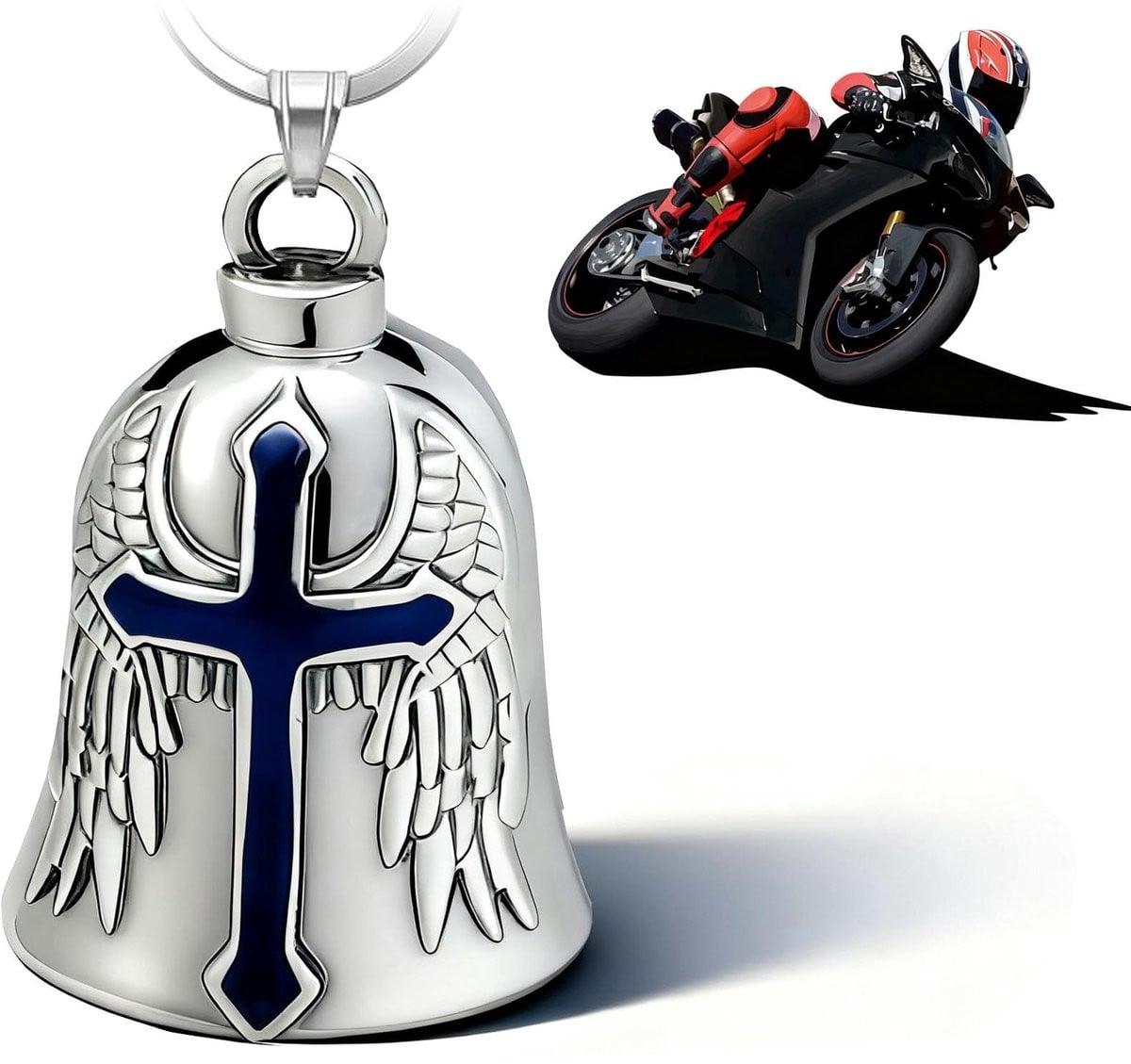 Solidchoice Guardian Bell Biker Bell - Geluksbrenger voor motorrijders