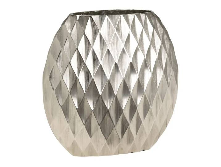 Dekovase Chisel, Johann Jakob, silber, Aluminium