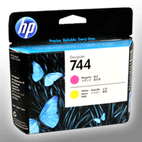 HP Druckkopf F9J87A 744 magenta + yellow