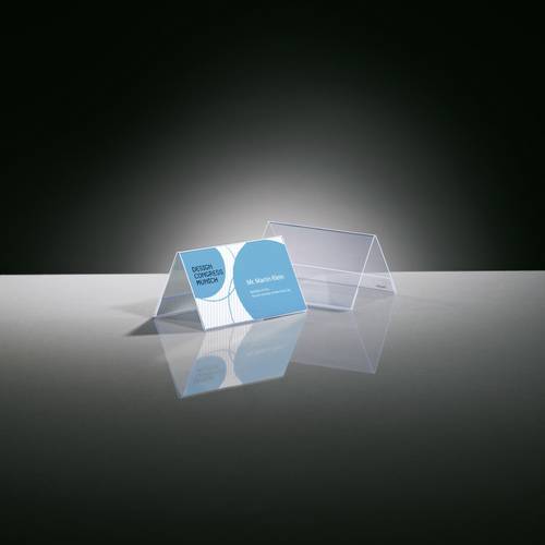 Sigel TA136 Tischaufsteller Dachform Glasklar 10 St./Pack. 10St.
