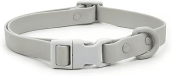 Inspire Picks Waterproof Adjustable Pet Collar With Safety Buckle Rustproof Outdoor Dog & Cat Collar gray s
