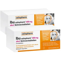IBU ratiopharm 400 mg akut Doppelpack 2X50 St
