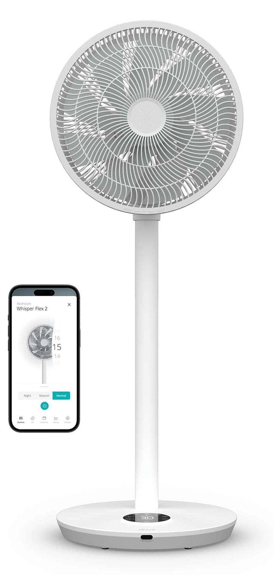 Duux Whisper Flex 2 - Smarter Standventilator - Leiser Ventilator - Weiß