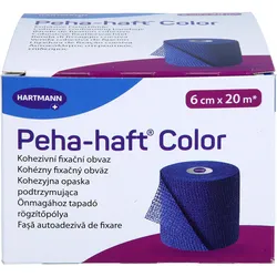 Peha-Haft Color Fixierbinde Latexf.6 cmx20 M Blau 1 ST